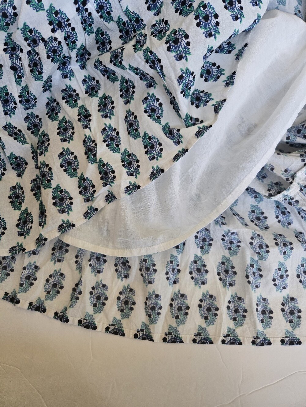NWT, DIZZY Lizzy Blue, Green & White Printed Maxi Sundress .Size M 100% Cotton - Picture 6 of 11